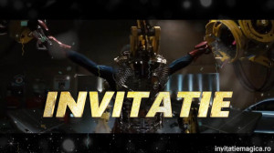 Invitatie Video tematica IronMan cod IRO05
