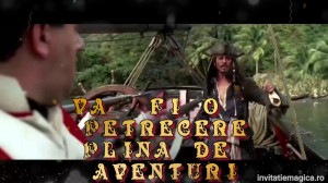 Invitatie Video tematica Pirati din Caraibe cod PIR01 - Img 2