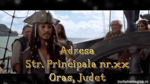 Invitatie Video tematica Pirati din Caraibe cod PIR04 - Img 4