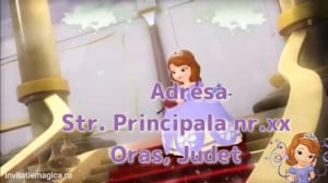 Invitatie Video tematica Printesa Sofia 1 cod SOF02 - Img 4