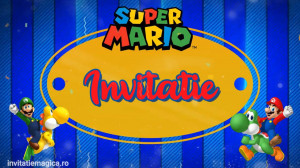 Invitatie Video tematica Super Mario cod SM02