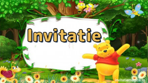 Invitatie Video tematica Winnie the Pooh cod WIN01