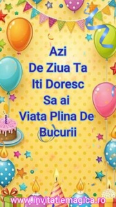 Felicitare Video cu tematica Baloane BALM17