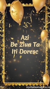 Felicitare video personalizata cu elemente AURII FELA06