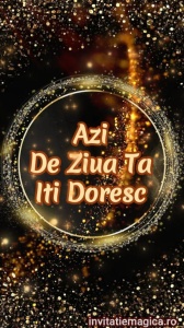 Felicitare video personalizata cu elemente AURII FELA34