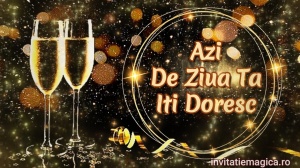 Felicitare video personalizata cu elemente AURII FELA84