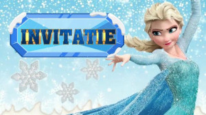 Invitatie Video cod FZ03 Frozen, Ana si Elsa, Olaf