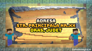 Invitatie video cu tematica Minecreaft cod MC01 - Img 3