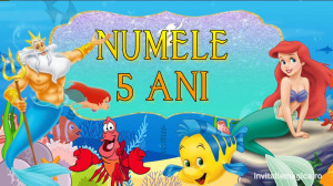 Invitatie Video Mica Sirena Ariel cod MS02 - Img 4
