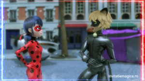 Invitatie Video Miraculous Buburuza si Motan Noir cod MIR09