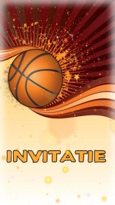 Invitatie video personalizata cu tematica Baschet, Basketball cod BAS12