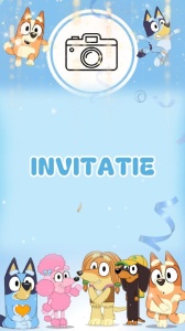 Invitatie video personalizata cu tematica Bluey cod BLY12