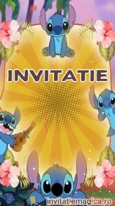 Invitatie video personalizata cu tematica Lilo si Stitch cod STI07