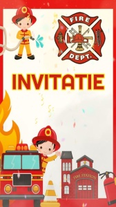 Invitatie video personalizata cu tematica POMPIERI cod POMP03