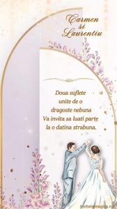 Invitatie video personalizata pentru Nunta cod NUN52