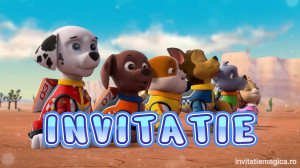 Invitatie Video Pow Patrol, Patrula catelusilor cod PP06