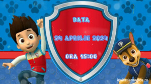 Invitatie Video Pow Patrol, Patrula catelusilor cod PP10 - Img 3