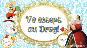 Invitatie Video tematica Alice in tara Minunilor cod ALI02 - Img 3