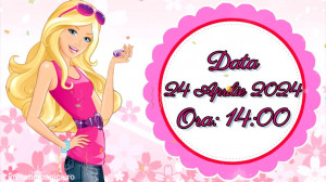 Invitatie Video tematica Barbie cod BAR03 - Img 5