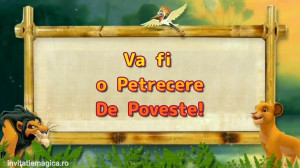 Invitatie Video tematica Regele Leu cod LEU02