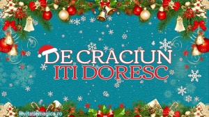 Felicitare cu tematica de Craciun Gratuita sau personalizata CF07