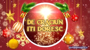Felicitare cu tematica de Craciun Gratuita sau personalizata CF27