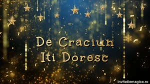 Felicitare cu tematica de Craciun Gratuita sau personalizata CF37