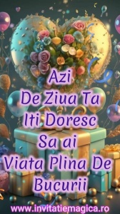 Felicitare Video cu tematica pentru FETE cod FELF16