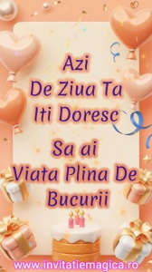 Felicitare Video cu tematica pentru FETE cod FELF26