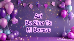 Felicitare Video cu tematica pentru FETE cod FELF36