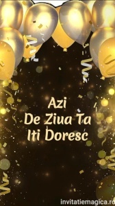 Felicitare video personalizata cu elemente AURII FELA07