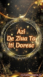 Felicitare video personalizata cu elemente AURII FELA45