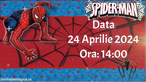 Invitatie Spiderman cod SP08 - Img 2
