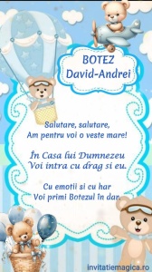 Invitatie Video Botez tematica pentru Baieti cod BTP51