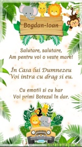Invitatie Video Botez tematica pentru Baieti cod BTP61