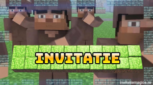 Invitatie video cu tematica Minecreaft cod MC02