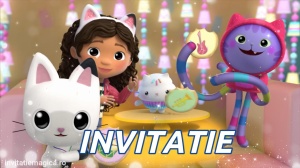Invitatie video personalizata cu tematica Gabby’s Dollhouse cod GDH03
