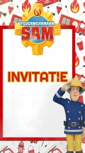 Invitatie video personalizata cu tematica POMPIERI cod POMP01
