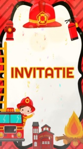 Invitatie video personalizata cu tematica POMPIERI cod POMP04