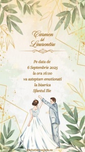 Invitatie video personalizata pentru Nunta cod NUN43