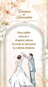 Invitatie video personalizata pentru Nunta cod NUN63