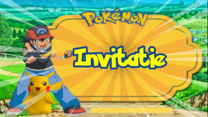 Invitatie video Pokemon, Pikachu cod PO01 - Img 2