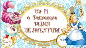 Invitatie Video tematica Alice in tara Minunilor cod ALI02 - Img 4
