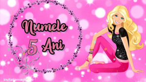 Invitatie Video tematica Barbie cod BAR03 - Img 6