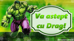 Invitatie Video tematica Hulk cod hulk02 - Img 6