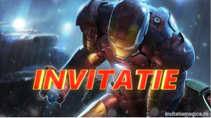 Invitatie Video tematica IronMan cod IRO03