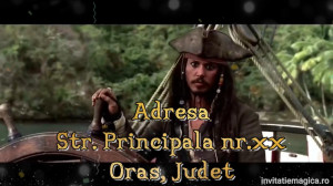 Invitatie Video tematica Pirati din Caraibe cod PIR01 - Img 4
