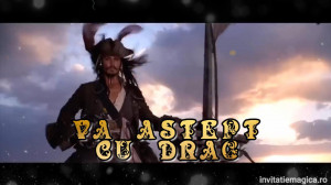 Invitatie Video tematica Pirati din Caraibe cod PIR03 - Img 2