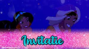 Invitatie Video tematica Printesa Jasmine cod JAS01