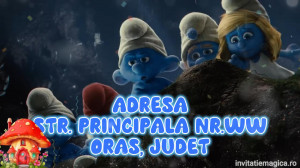 Invitatie Video tematica Strumfii cod STR01 - Img 3